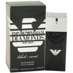Giorgio Armani Emporio Diamonds Black Carat For Men 50 Ml Eau De Toilette Edt Profumo Uomo