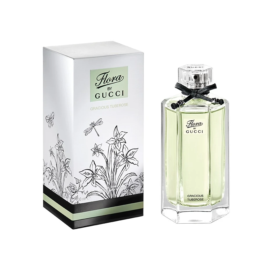 FLORA BY GUCCI GRACIOUS TUBEROSE EAU DE TOILETTE DONNA 100 ML 1 FLORA BY GUCCI GRACIOUS TUBEROSE EAU DE TOILETTE DONNA 100 ML